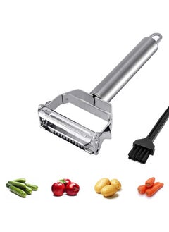 اشتري Peeler, 3 In 1 Peeler, Potato Peeler, Vegetable Peeler Stainless Steel, Great For Peeling Potato, Carrots And All Types Of Vegetable And Fruit (Silver) في السعودية