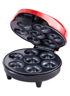 Buy Mini Donut Maker Machine for Kid-Friendly Breakfast Snack Desserts & More with Non-stick Surface Makes 7 Doughnuts in UAE