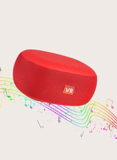 Buy Mini Portable Speaker Compatible With Bluetooth Red in Saudi Arabia