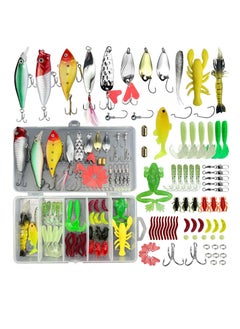 اشتري 78 Pcs Fishing Topwater Lures Fishing Lures Kit for Freshwater Soft Plastic Lures Fishing Accessories Tackle Boxes Fishing Spoons Swimbaits في الامارات