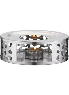 Buy Teapot Warmer, Stainless Steel Teapot Warmer with Tea Light Candle Holder for Tea and Coffee Pots, Teapot Warmer Base For Home Office Tea House(Teapot not included) in UAE