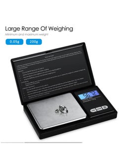 Buy Digital Mini Pocket Kitchen Jewelry Scale Notebook Shape With 7 Units And LCD Backlit Display in UAE