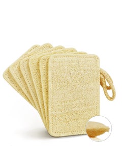 Buy Natural Loofah Kitchen Dish Sponges - Eco-Friendly, Non-Scratch Scrubbers Made from Biodegradable Plant Fiber, Quick Oil Removal, Gentle on Hands (6 Pack) in UAE