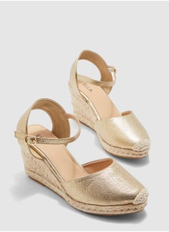 Buy Closed Toe Espadrille Wedge Sandals in Saudi Arabia