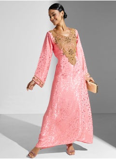 اشتري Embellished Embroidered Jalabiya في السعودية