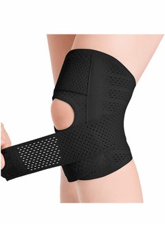 Buy Knee Brace with Side Stabilizers Relieve Meniscal Tear Knee Pain ACL MCL Arthritis,Joint Pain Relief, Breathable Adjustable Knee Support Suitable for Men and Women with Sports Injuries (Left - L) in UAE