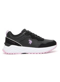 Buy Women's Black Low Top Casual Sneakers with Iconic Branding for a Stylish Look in UAE