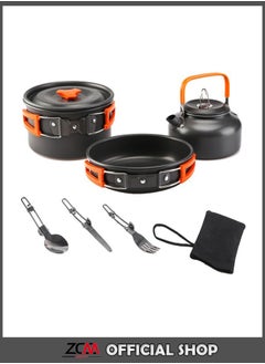 Buy 6-Piece Portable Outdoor Cookware and Dinnerware Set in UAE