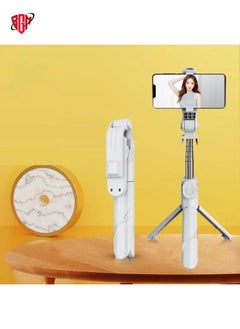 Buy XT02P Mini Bluetooth Live Tripod Selfie Stick(White) in UAE