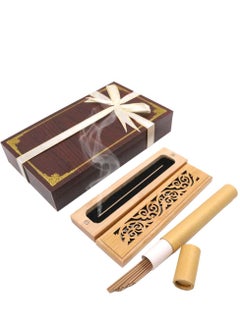 Buy Oud Bakhoor Incense Burner with Cambodian Incense 20 Sticks 10.5 cm Corporate Promotional Gift – A19 in UAE