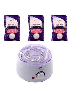Buy Hair removal tools with a wax melting pot and three types of wax bags in Saudi Arabia