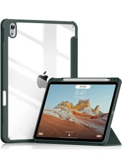 Buy Case for iPad Air 5th Generation (2022) iPad Air 4th Gen (2020) 10.9 inch [Built-in Pencil Holder] Trifold Stand Shockproof Cover with Clear Transparent Back Shell Auto Sleep Wake in Saudi Arabia