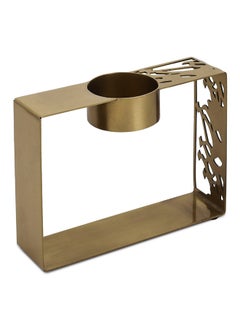 Buy Sujj Candle Holder, Gold - 14.6x10 cm in UAE