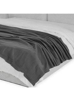 Buy Bv Fleece Blanket Grey - 150X200Cm in UAE