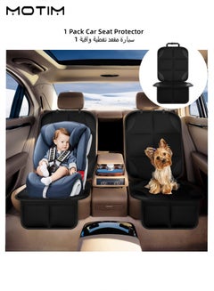 Buy 1 Pack Baby Car Seat Protector Cover Leather Auto Car Seat Protectors with Thickest Padding and Non-Slip Backing Mesh Storage Pockets for Baby Child and Pet in UAE