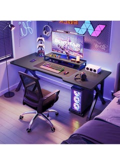 اشتري Black Computer Table,Home Office Desk,Versatile Gaming and Study Solution for Modern Homes,Ideal for Students and Gamers, Spacious and Functional（120cm） في السعودية