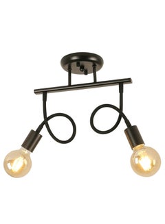 Buy 2 Lights Vintage Chandeliers, Deformable Pendant Light Fixture (Without Bulbs) in UAE