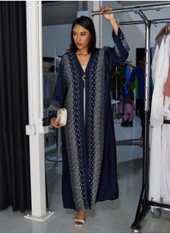 Buy Embellished Detail Abaya With Inner in UAE