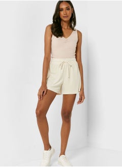 Buy Drawstring Detail Mini Shorts in UAE