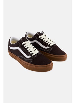 اشتري Men Old Skool Lace Up Casual Shoes, Dark Brown في الامارات