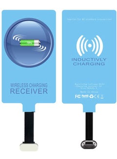 اشتري Wireless Charging Receiver USB-C Qi Receiver Type C Wireless Charger Compatible with Fast Smart Microchip Technology for Samsung Galaxy A20 Fire Tablet Phones Chip Magic Tag في السعودية