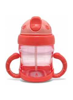 Buy Baby Training Sippy Cup for Baby, Water Bottle for Babies 6 Months, Baby Water Bottle with Soft Silicone Spout, BPA Free 200ml Plastic Drinking Bottle with Handle in Egypt