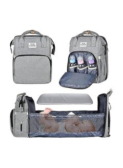اشتري Multifunctional Mummy Bag, Baby Diaper Bag Backpack, Diaper Bag Backpack with Changing Station في الامارات