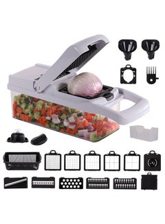 Buy 22-Piece Multifunctional Vegetable Chopper Cutter Slicer And Dicer Tool in Saudi Arabia