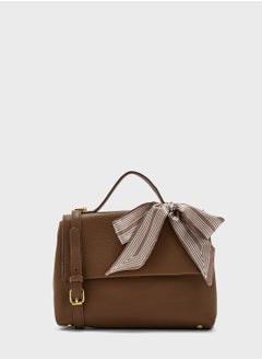 Buy Minimalist Scarf Strap Satchel Bag in UAE