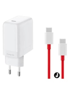 اشتري "NEW 65W WARP Charger with USB-C to USB-C Cable for OnePlus Devices" في الامارات