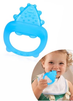 Buy Baby Teething Toy,Teething Relief ,Water Injected Teethers, Safe & Easy to Hold BPA Free Silicone Baby Teether for Babies 3M+ Blue in UAE