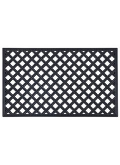 اشتري Wrought Iron Rubber Door Mat Lattice 18 Inch Width 30 Inch Length Durable Easy To Clean & Decorative Outdoor Welcome Mats Heavy Duty For All Weather Doormat Traps Dirt Debris & Mud في الامارات