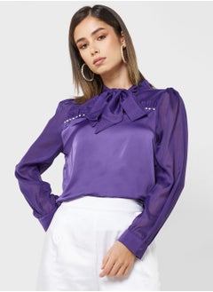 Buy Embellished Tie Knot Top in UAE