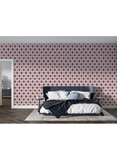 اشتري Native Aztec Geometric Shape Seamless Background Fabric Wallpaper Covers An Area ​​Up To 4.2Mx3M With Adhesive And Smoothing Tool في مصر