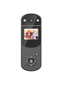 اشتري Digital DV Camera Mini Body Car Camera Video Recorder MP3 Player 1080P Screen with Infrared Night Light Rotating Len for Sports Home Office Accompanying Recorder في السعودية