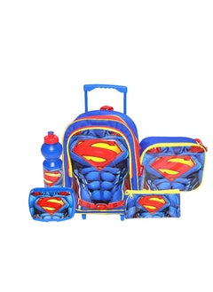 Buy Superman 5-in-1 Value Set Trolley Bag with Accessory in UAE