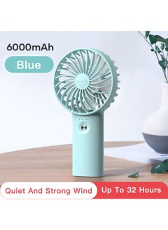 اشتري Yoobao Small Electrical Fan Usb Rechargeable Handheld,6000mah Big Capacity 3 Level Wind Mini Desktop Fan,Blue في الامارات