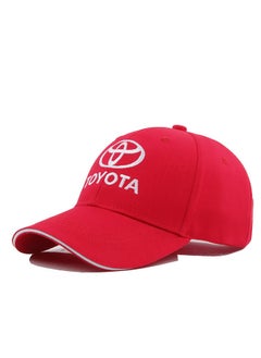 Buy Toyota Logo Embroidered Adjustable Baseball Caps for Men and Women Hat Travel Cap Car Racing Motor Hat in UAE