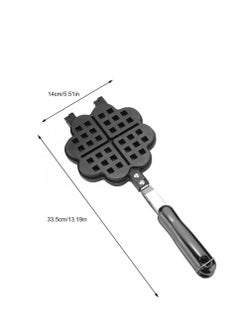 Buy Home Bakery Heart Shape Design Waffle Maker Waffle Mold Pan Mould Tray Non-stick Baking Cooking Tool in Saudi Arabia