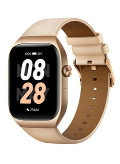 Buy Mibro Smart Watch T2 (Light Gold) - 1.75" Amoled Display, Bluetooth Calling, 10 Day Battery Life, 2ATM Waterproof, GPS Positioning, 105 Sports Modes, Heart Rate Monitoring, Sleep Monitoring in Egypt