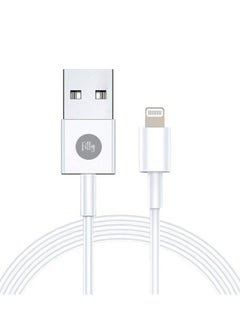 Buy iPhone Cable 2M Lightning Cable iPhone Charger Cable USB A to Lightning Cable for iPhone 14/14 Pro/14 Plus/14 Pro Max, iPhone 13-8 All Series-White in UAE