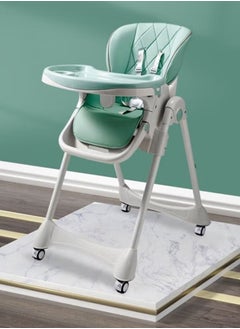 Buy Multi-Function Baby High Chair, For Feeding & sleeping With Wheels & One Back Cushion in UAE