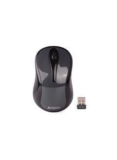 Buy A4TECH G3-280N(S) SILENT WIRELESS MOUSE, 2.4GHz WITH NANO USB RECEIVER, GLOSSY GREY in UAE