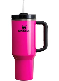 اشتري Stanley Quencher H2.0 FlowState Stainless Steel Vacuum Insulated Tumbler with Lid & Straw for Water, Iced Tea or Coffee, Smoothie & More, Red Florence, 40 OZ في الامارات