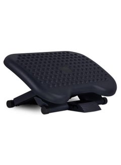 Buy Ergonomic Under Desk Footrest | Height Adjustable Office Foot Rest with 3 Height Levels | Tilting Foot Stool | Home Office Footrest with Massage Surface for Improved Circulation in UAE
