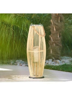 Buy WOODEN,LANTERN,D27XH73CMS,NATURAL-167216 in Saudi Arabia