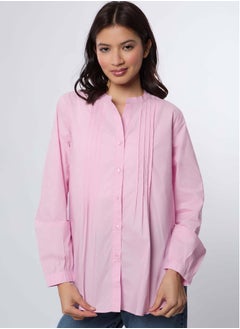 Buy Fancy Long Sleeve Cotton Blouse With Tucks in Egypt