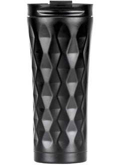 Buy Portable Thermal Mug,Insulated Coffee Travel Mug, Reusable Coffee Mug Portable Thermal Mug, Stainless Steel Coffee Cup with Lid, 500 ml (Black) in Saudi Arabia