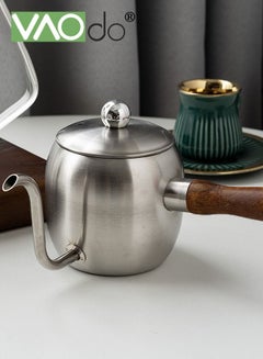 Buy Long Narrow Hanging Ear Coffee Pot Stainless Steel Teapot in Saudi Arabia
