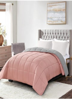 Buy Fiber Winter Comforter - Double Face Simon/Dark Grey in Egypt